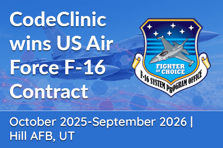 CodeClinic wins US Air Force F-16 Contract