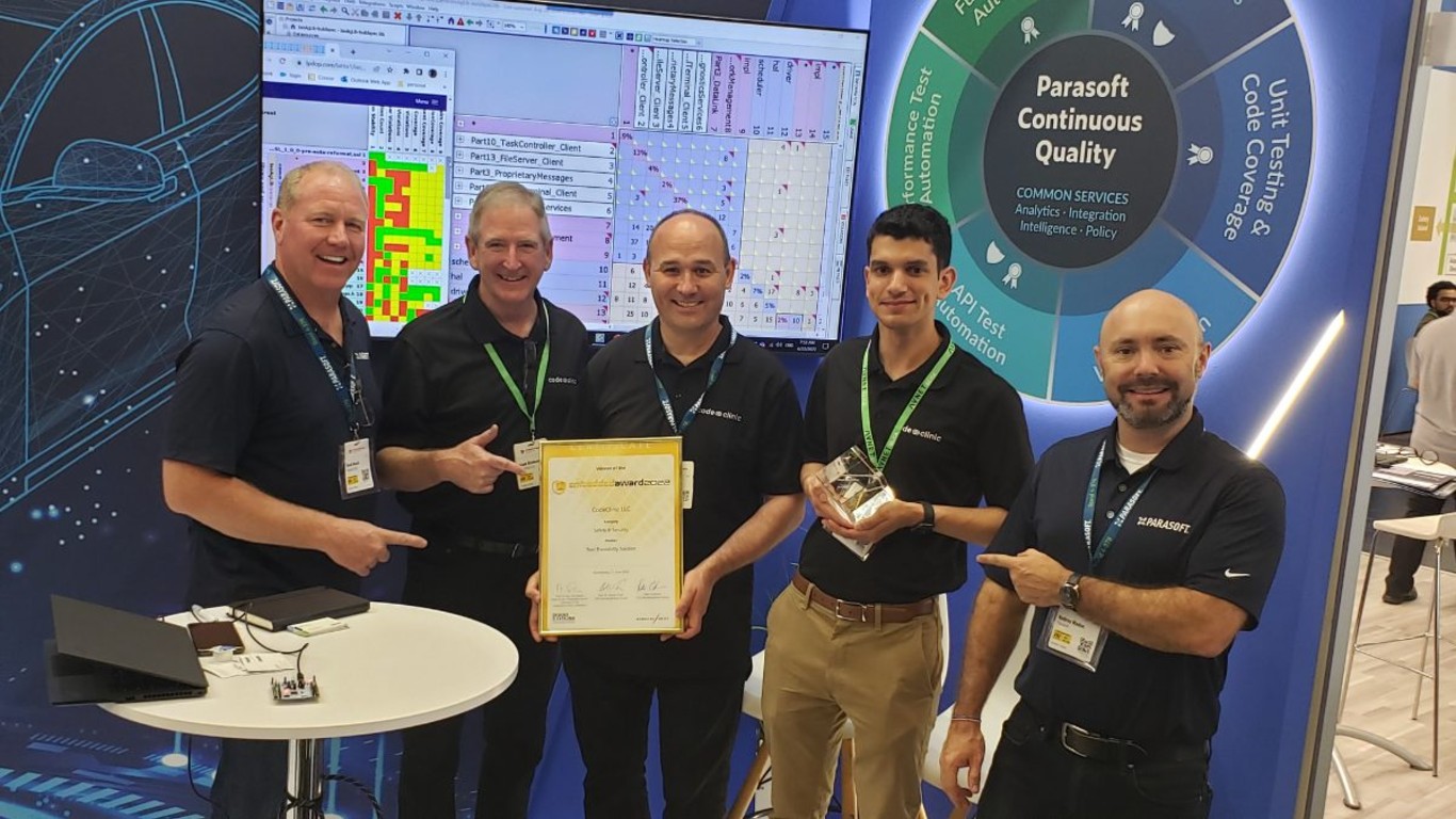 CodeClinic wins an Embedded Award for Traci, a Traceability Solution
